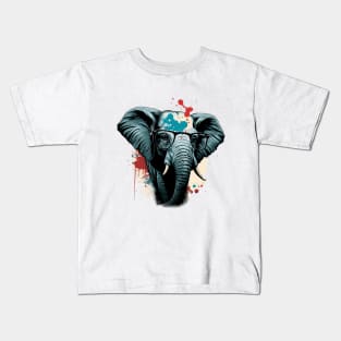 Cool Elephant wearing glasses Kids T-Shirt